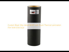 Pellicola per laminazione termica personalizzata in velluto setoso BOPP morbido al tatto con colla EVA