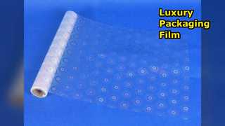 Confezione regalo di lusso con goffratura satinata con glitter testurizzato