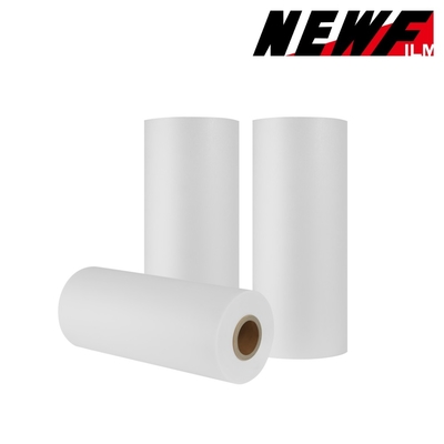 Good price Trasparente Buona Adesione BOPP setacciato a tocco film di laminazione termico rotolo autoadesivo con colla EVA in linea
