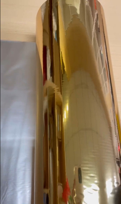 Good price Film di laminazione termica in poliestere metallizzato PET Superficie in oro Finito in linea