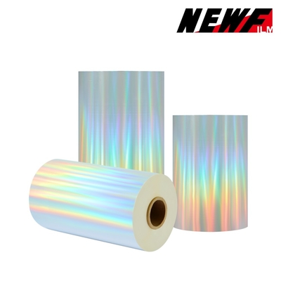 Good price 21 micron di pellicola di laminazione termica olografica abbagliante per la decorazione degli imballaggi in linea