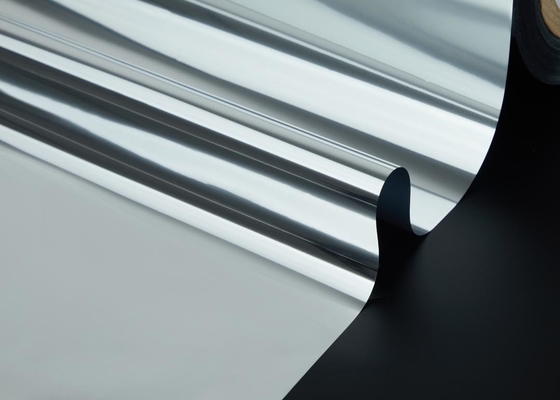 Good price 3000m Rollo pesante di pellicola VMPET ultra-stampabile 12μm Rivestimento metallico avanzato in argento 97% Barriera radiante riflettente in linea