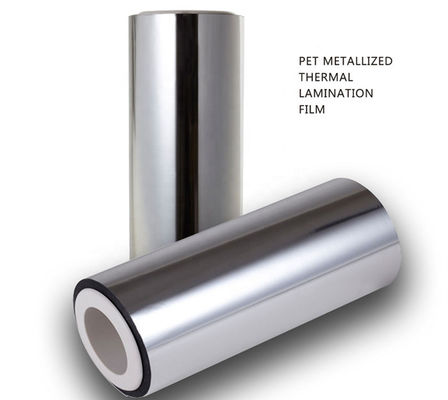 Good price Alumini luminoso metallico lucente poliestere film rotoli eccellenti proprietà di barriera per la stampa scatole di plastica imballaggio in linea