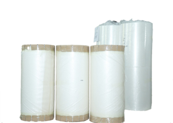 Good price 16 Mic 1 Pollice di carta di base Larghezza Lunghezza personalizzata Glossoso PET Pre-Coating Termico film di laminazione in linea